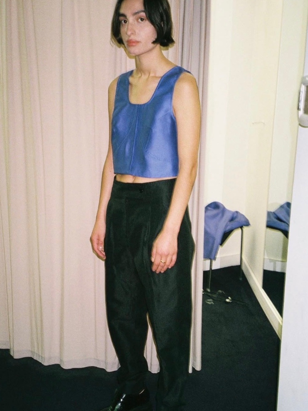 Chelsea Mak Silk Shantung Blouse